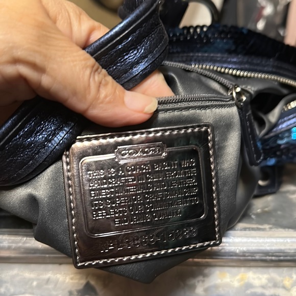 Coach poppy navy blue sequins limited edition - Picture 10 of 11